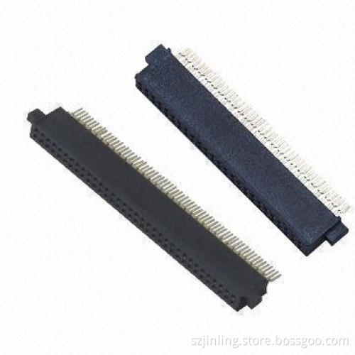 PCMC connector, female header, SMT and straight angle type position, 50P and 68P